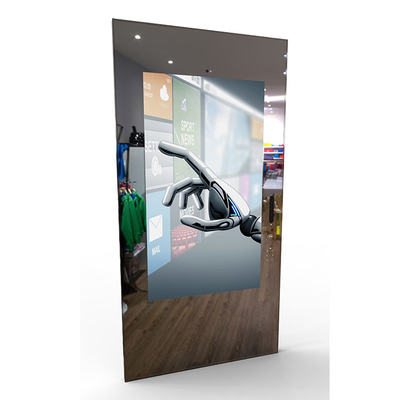Miroirs intelligents intelligents du miroir 50-55mm de vente au détail de caméra du cadre 3D d'acier inoxydable dans la vente au détail